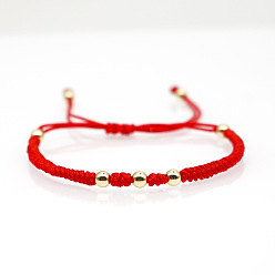 JS-B200002B Durable Acrylic Gold Bead Bracelet for Couples, Handmade Jewelry Gift