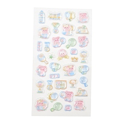 Разноцветный Пластиковые 3 и объемные наклейки, мультфильм наклейки, внутри — изображение, нанесенное эпоксидной смолой., красочный, 21x9.5x6 мм, картина: 8~23x8~26 мм