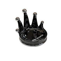 Черный Подставки для ювелирных изделий в виде фарфоровой короны, органайзер для ювелирных изделий держатель для браслетов колец ожерелий, украшение рабочего стола, чёрные, 14x3~13 см