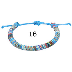 16 Bohemian Ethnic Style Handmade Braided Bracelet for Teens Colorful Surfing Friendship Bracelet