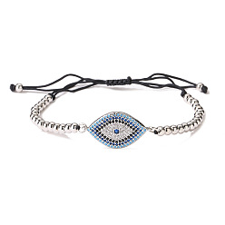 31300 18k позолоченный женский браслет с медными бусинами «дьявольский глаз»