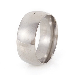 Stainless Steel Color 201 Stainless Steel Plain Band Rings, Stainless Steel Color, Size 7, Inner Diameter: 17mm, 8mm