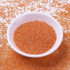 (DB1887) Прозрачный Оранжевый Блеск Бусины miyuki delica, цилиндр, японский бисер, 11/0, (дБ 1887) прозрачный оранжевый блеск, 1.3x1.6 мм, отверстие : 0.8 мм, Около 2000 шт / 10 г