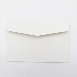 Белый Цветные пустые конверты из крафт-бумаги, прямоугольные, белые, 160x110 мм
