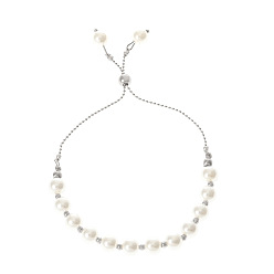 Bai K X826 Boho Chic Tassel Pearl Bracelet for Women - Adjustable French Style Beaded Long Strand Jewelry
