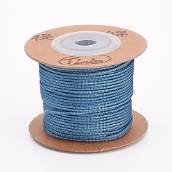 Cornflower Blue Nylon Cords, String Threads Cords, Round, Cornflower Blue, 1.5mm, about 27.34 yards(25m)/roll