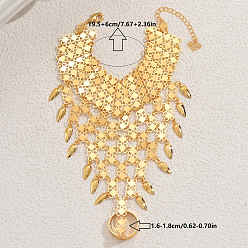 Золотой Элегантные латунные браслеты в стиле Ближнего Востока с монетами для женщин, золотые, внутренний диаметр: 7-5/8 дюйм (19.5 см), кольцо: 5/8 дюйм(1.6см)~3/4 дюйм(1.8см) внутренний диаметр