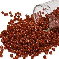(46L) Opaque Terra Cotta Тохо 6/0 круглые бусины, японский бисер, (46 l) непрозрачная терракота, 4 мм, отверстие : 1.5 мм, Около 168 шт / 10 г