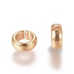 Golden 201 Stainless Steel Quick Link Connectors, Linking Rings, Closed but Unsoldered, Golden, 4.9x2mm, Inner Diameter: 2.9mm