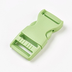 Yellow Green PP Plastic Side Release Buckles, Survival Bracelet Clasps, Yellow Green, 65x32x12mm, Hole: 4x25mm