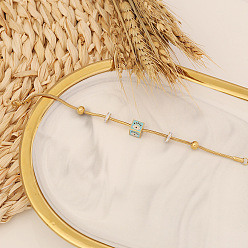 7# Браслет в стиле ретро с подвеской в виде слона и цветочным дизайном - украшения из нержавеющей стали