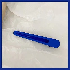 Klein Blue - Duckbill Clip Заколка для волос Klein синего цвета с матовой текстурой - бахрома, составить, зажим для утконоса, боковой зажим.