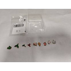 Mixed Shapes 9 шт. 9 стили 304 эмалевые подвески из нержавеющей стали, ионное покрытие (ip), Тема океана, золотые, разнообразные, 9~15x9.5~15x1.5~2 мм, отверстие : 1~1.6 мм, 1 шт / стиль