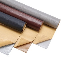 Mixed Color Self-adhesive PVC Leather, Sofa Patches, Car Seat, Bed Leather Repair Subsidies, Mixed Color, 61.15x30.5x0.08cm, 3sheets/set