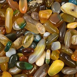 (52) Непрозрачная лаванда Окрашенные и нагретые шарики из натурального агата, без отверстия , самородки, разноцветные, 12~16 мм