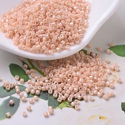 (DB0207) Непрозрачный Коричнево-розовый Блеск Бусины miyuki delica, цилиндр, японский бисер, 11/0, (дб 0207) непрозрачный блеск чайной розы, 1.3x1.6 мм, отверстие : 0.8 мм, Около 2000 шт / 10 г