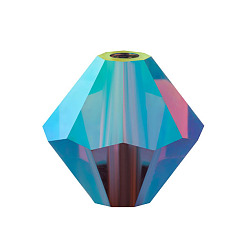 90100 20000 Burgundy AB 2x Хрустальные бусины preciosa®, чешский хрусталь, биконус(451 69 302 рондель), 90100 20000 бордовый ab 2x, 4 мм, отверстие : 0.8 мм