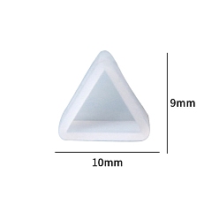 Треугольник Силиконовые формы, формы для литья смолы, для уф-смолы, изготовление ювелирных изделий из эпоксидной смолы, треугольные, 9x10x6 мм