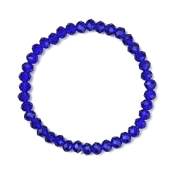 Синий Классические этнические браслеты из граненого стекла для женщин