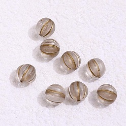 Chameau Perles de verre tchèques, citrouille, chameau, 8mm, Trou: 1mm