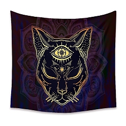 Eye Polyester Wall Tapestry, Rectangle Tapestry for Wall Bedroom Living Room, Cat, Eye, 950x730mm