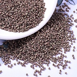 (DB1061) Матовый Металлический Темный Глинистый AB Бусины miyuki delica, цилиндр, японский бисер, 11/0, (db 1061) матовая металлическая темная глина, 1.3x1.6 мм, отверстие : 0.8 мм, Около 2000 шт / 10 г