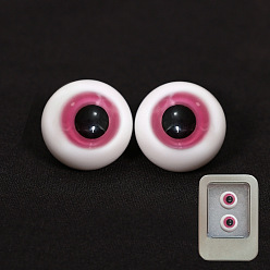 Camellia Glass Craft Doll Eye, Stuffed Toy Eye, with Box, for DIY Doll Toys Puppet Plush Animal Making, Camellia, 14mm