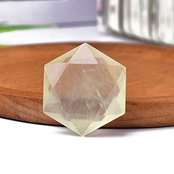 Цитрин Натуральный цитрин, фигурки со звездой Давида, статуи для украшения рабочего стола для домашнего офиса, 30 мм