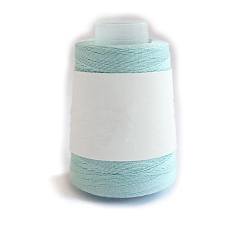 Pale Turquoise 280M Size 40 100% Cotton Crochet Threads, Embroidery Thread, Mercerized Cotton Yarn for Lace Hand Knitting, Pale Turquoise, 0.05mm