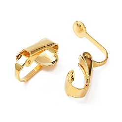 Golden 304 Stainless Steel Clip-on Earring Findings, Golden, 16x7.5x10mm