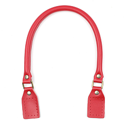 Red Leather Bag Handles, for Bag Replacement Accessories, Red, 40x1.5x1cm