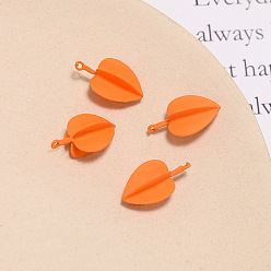 Оранжевый Подвески из сплава , фруктовые прелести, оранжевые, 20x11 мм