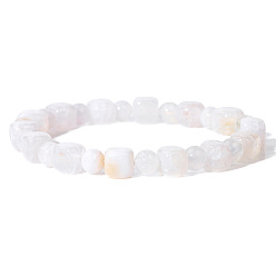 FD10681-19CM Natural Stone Beaded Bracelet for Men - Candy Color Agate Bracelet Jewelry