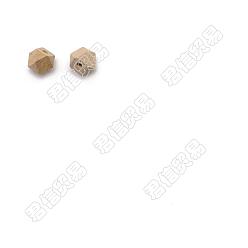 BurlyWood Olycraft 50Pcs Beech Wood Beads, Faceted, Octagon, BurlyWood, 10x9.52x10mm, Hole: 3mm, 50pcs