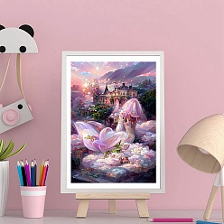 Pink DIY Tree/Flower Pattern 5D Diamond Painting Kits, Pink, 400x300mm