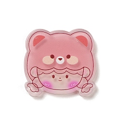 Bear Cabochons Plastic Cabochons, Girl, Bear, 22.5x23x2mm