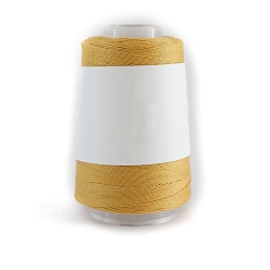 Goldenrod 280M Size 40 100% Cotton Crochet Threads, Embroidery Thread, Mercerized Cotton Yarn for Lace Hand Knitting, Goldenrod, 0.05mm