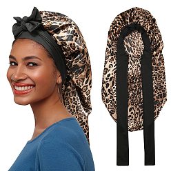 Peru Satin Bonnet Hair Bonnet With Tie Band For Sleeping, Reusable Adjusting Hair Care Wrap Cap Sleep Caps, Peru, 680x290mm