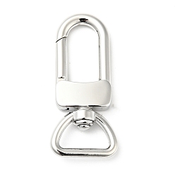 Stainless Steel Color 304 Stainless Steel Swivel Clasps, Swivel Snap Hook, Stainless Steel Color, 48.5x22x7.5mm, Hole: 16x8mm