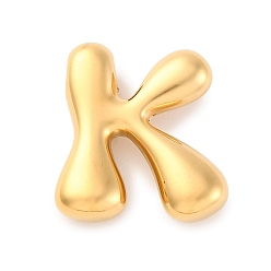 Letter K 304 подвески из нержавеющей стали, буквенное очарование, ионное покрытие (ip), реальный 18 k позолоченный, Письмо K, 21.5x20x6 мм, отверстие : 3.5x2.2 мм