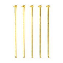 Золотой Железные штыри с плоской головкой, без кадмия и без свинца, золотые, 30x0.75~0.8 мм, 20 датчик, Около 336 шт / 50 г, Руководитель: 2 mm