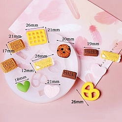 Mixed Shapes Силиконовые формы для помадки для печенья своими руками, для изготовления шоколадных конфет, разнообразные, 100 мм, внутренний диаметр: 12~26 мм