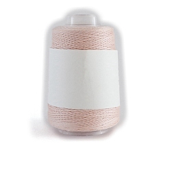 Pink 280M Size 40 100% Cotton Crochet Threads, Embroidery Thread, Mercerized Cotton Yarn for Lace Hand Knitting, Pink, 0.05mm