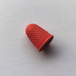 (123L) Белый крем непрозрачный блеск Силиконовые накладки на пальцы, инструмент для валяния иглой, огнеупорный кирпич, 30x24 мм