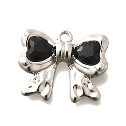 Реактивный Самолет 304 подвески из нержавеющей стали, со стразами, цвет нержавеющей стали, бантом, струя, 18x22x5 мм, отверстие : 1.8 мм