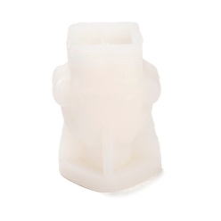Human Robot Candle Silicone Molds, For Scented Candle Making, Human, 7x5.3x10cm