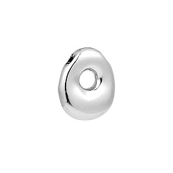 Letter O Латунные подвески, подвески с буквой az~z, Письмо O, 22x18 мм