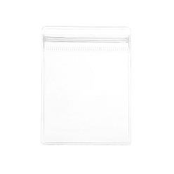 Clear Rectangle PVC Zip Lock Bags, Resealable Packaging Bags, Self Seal Jewelry Storage Bag, Clear, 8x6cm