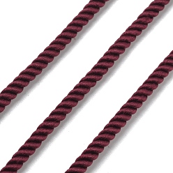 Средний Фиолетово-красный Круглый полиэфирный шнур, витой шнур, для переезда, кемпинг, приключение на открытом воздухе, скалолазание, садоводство, средне фиолетовый красный, 3 мм