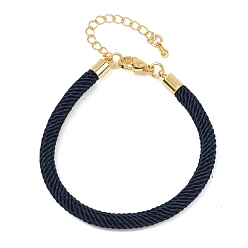 Прусский Синий 4.5 изготовление браслета из круглого нейлонового шнура миланского диаметра 202мм, с латунными выводами и 6.85 застежками из лобстера из нержавеющей стали, золотые, долговечный, стойки покрытие, берлинская лазурь, 17.4 дюйм ({2} см)